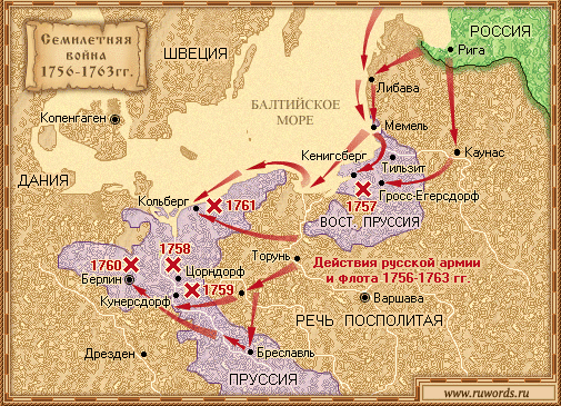 Семилетняя война 1756-1763 гг.